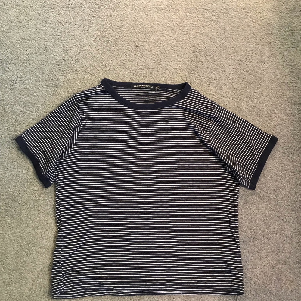 Striped cropped top